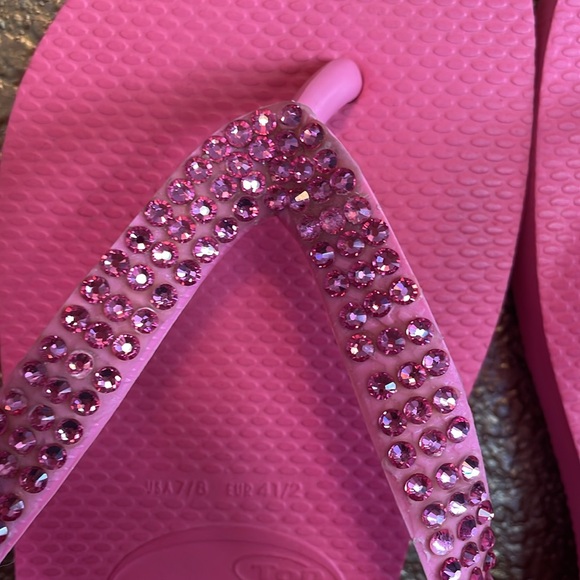 HAVAIANAS SWAROVSKI CRYSTAL FLIP FLOPS 🌺 - Picture 1 of 10